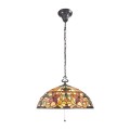Tiffany-Stil Deckenlampe 3 Lichter klassisches Buntglas Kami Aktion