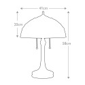 Tischlampe klassisch im Tiffany-Stil 2 Lichter Schreibtisch Büro Kami Rabatte