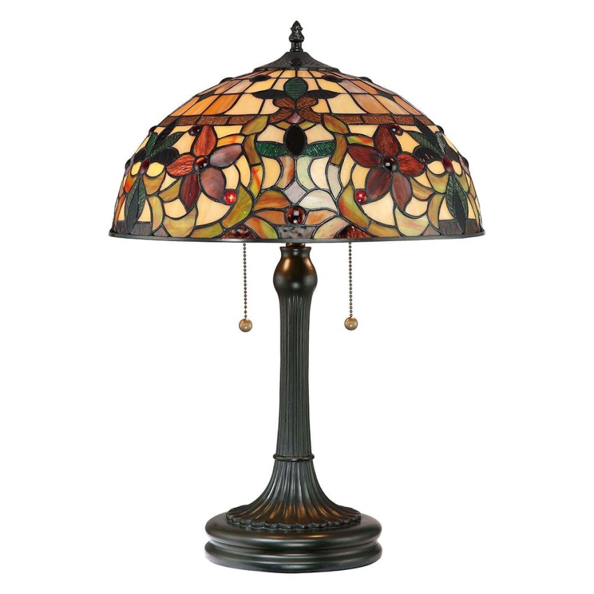 Tischlampe klassisch im Tiffany-Stil 2 Lichter Schreibtisch Büro Kami Aktion Tischlampe klassisch im Tiffany-Stil 2 Lichter Schreibtisch Büro Kami Aktion
