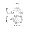 Tischlampe Schildkröte Tiffany-Stil bunter Lampenschirm Sawback Rabatte
