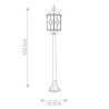 Klassische Gartenlaterne aus Aluminium Wexford 4 Rabatte