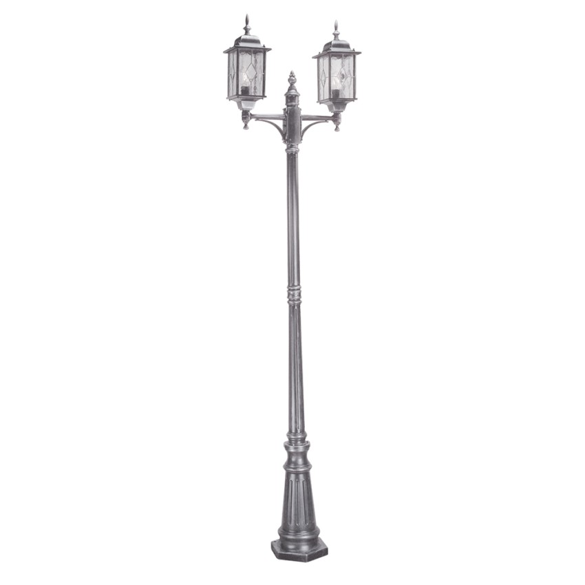 Klassische 2-Licht-Gartenlaterne für draußen IP44 Wexford 8 Aktion