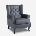 Verstellbarer Wohnzimmer-Samtstoff-Bergère-Sessel Ethron Lux Kosten