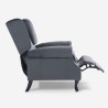 Verstellbarer Wohnzimmer-Samtstoff-Bergère-Sessel Ethron Lux 