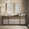 Modernes Sideboard Wohnzimmer Küche 4 Türen 206x40x86cm Solna Angebot
