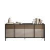 Modernes Sideboard Wohnzimmer Küche 4 Türen 206x40x86cm Solna Lagerbestand