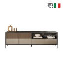 Moderner TV-Schrank 205x40x44cm 2 Türen Schublade Jahn Rabatte