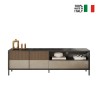 Moderner TV-Schrank 205x40x44cm 2 Türen Schublade Jahn Rabatte