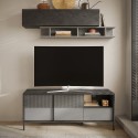 Moderner Design-Wohnzimmer-TV-Schrank 2 Türen 1 Schublade 156x40x64cm Saban Angebot