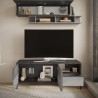 Moderner Design-Wohnzimmer-TV-Schrank 2 Türen 1 Schublade 156x40x64cm Saban Modell