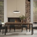 Moderner Küchen-Esstisch 190x90cm Holz Eisen Beine Monsul Angebot