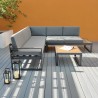 Garten Lounge Outdoor Ecksofa 3 + 2 Sitzer Couchtisch Eysha Verkauf