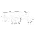 Garten Lounge Outdoor Ecksofa 3 + 2 Sitzer Couchtisch Eysha Katalog