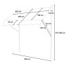 Fallarmmarkise 300x200 für Balkon Terrasse Außenbereich Somber XL 