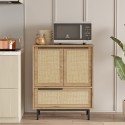 Mehrzweckschrank Küchenschrank 3 Türen Holz 75x36x90cm Thaon Eigenschaften