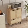 Mehrzweckschrank Küchenschrank 3 Türen Holz 75x36x90cm Thaon Preis