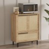 Mehrzweckschrank Küchenschrank 3 Türen Holz 75x36x90cm Thaon Kosten