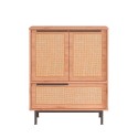 Mehrzweckschrank Küchenschrank 3 Türen Holz 75x36x90cm Thaon Maße