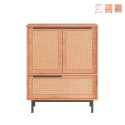 Mehrzweckschrank Küchenschrank 3 Türen Holz 75x36x90cm Thaon Verkauf