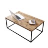 Lounge Couchtisch Holz Metall Minimal Industrial 100x60cm Nael Verkauf