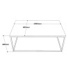 Lounge Couchtisch Holz Metall Minimal Industrial 100x60cm Nael Rabatte