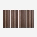 4 x Akustikpaneele aus Holz Wandpaneele 120x60cm 3D-Effekt Tabb-SO Aktion