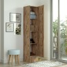 Schuhschrank aus Holz mit Spiegeltür 3 Einlegeböden 36x36x180cm Torge Rabatte