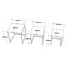 3er-Set Couchtische im Industriestil Holz Metall schwarz Leron Katalog