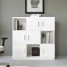 Mehrzweck-Büroschrank 6 Türen weiß 120x38x122cm Kaspar Angebot