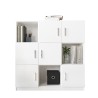 Mehrzweck-Büroschrank 6 Türen weiß 120x38x122cm Kaspar Verkauf