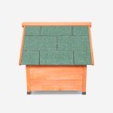 Hundehütte für draußen kleine Größe Holz 72x76x73 Buddy Sales