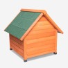 Hundehütte für draußen mittelgroßes Holz 85x101x85 Linus Rabatte