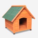 Hundehütte für draußen mittelgroßes Holz 85x101x85 Linus Aktion