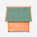 Hundehütte für draußen mittelgroßes Holz 85x101x85 Linus Sales