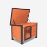 Outdoor-Hundehütte aus Holz für mittelgroße Hunde 85x60x60 Kody Angebot