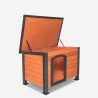 Hundehütte für draußen mittelgroßes Holz 104x69x70 Lessie Angebot