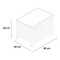 Outdoor-Hundehütte aus Holz für mittelgroße Hunde 85x60x60 Kody Lagerbestand