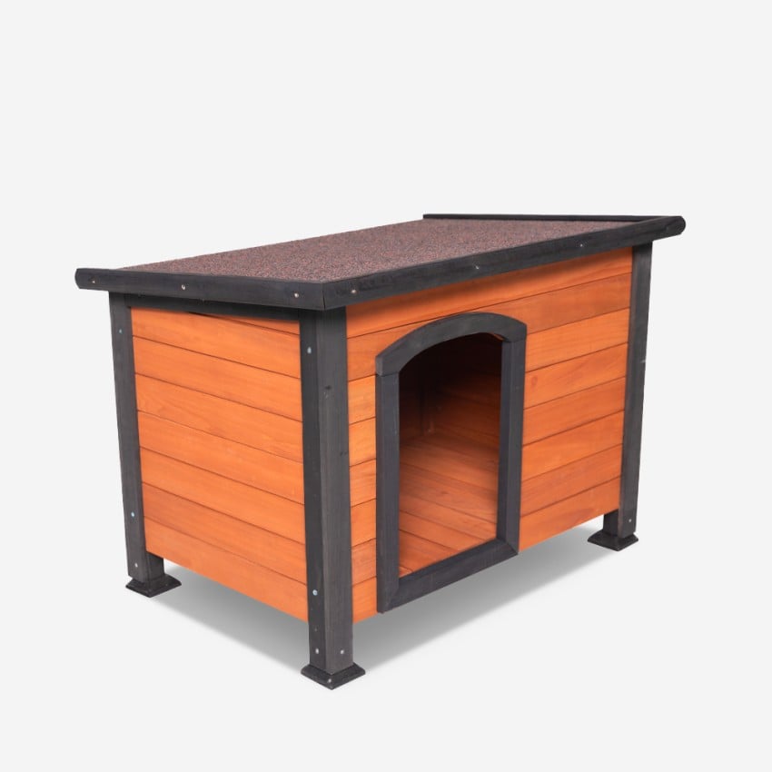 Hundehütte für draußen, groß, Holz 116x84x84 Nicky Aktion Hundehütte für draußen, groß, Holz 116x84x84 Nicky Aktion