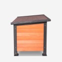 Hundehütte für draußen, groß, Holz 116x84x84 Nicky Rabatte
