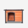 Outdoor-Hundehütte aus Holz für mittelgroße Hunde 85x60x60 Kody Sales