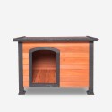 Hundehütte für draußen mittelgroßes Holz 104x69x70 Lessie Sales