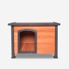 Hundehütte für draußen mittelgroßes Holz 104x69x70 Lessie Sales