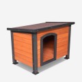 Outdoor Hundehütte Riesengröße Holz 127x95x95 Nebbia Aktion