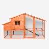 Erhöhter Hühnerstall für den Garten aus Holzgitter 198x75x116 Ciky Angebot