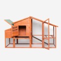 Erhöhter Hühnerstall für den Garten aus Holzgitter 198x75x116 Ciky Sales