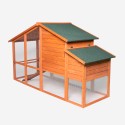 Erhöhter Hühnerstall für den Garten aus Holzgitter 198x75x116 Ciky Rabatte