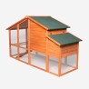 Erhöhter Hühnerstall für den Garten aus Holzgitter 198x75x116 Ciky Rabatte