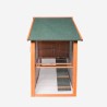 Erhöhter Hühnerstall für den Garten aus Holzgitter 198x75x116 Ciky Lagerbestand