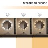 Beleuchteter LED-Rundspiegel für das Badezimmer 60cm, schwarzer Rahmen Smidmur M Katalog