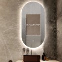 LED-Badezimmerspiegel oval 50x100cm hinterleuchtetes Design Konughs L Angebot